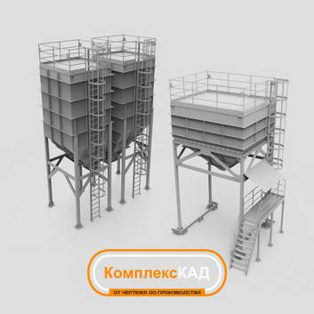 Линейка из 12 бункеров